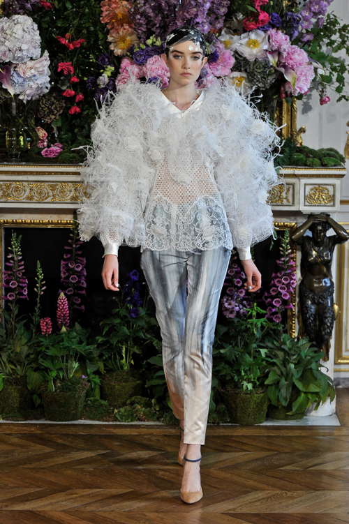 Model walking at Alexis Mabille collection Haute Couturefall winter 1314