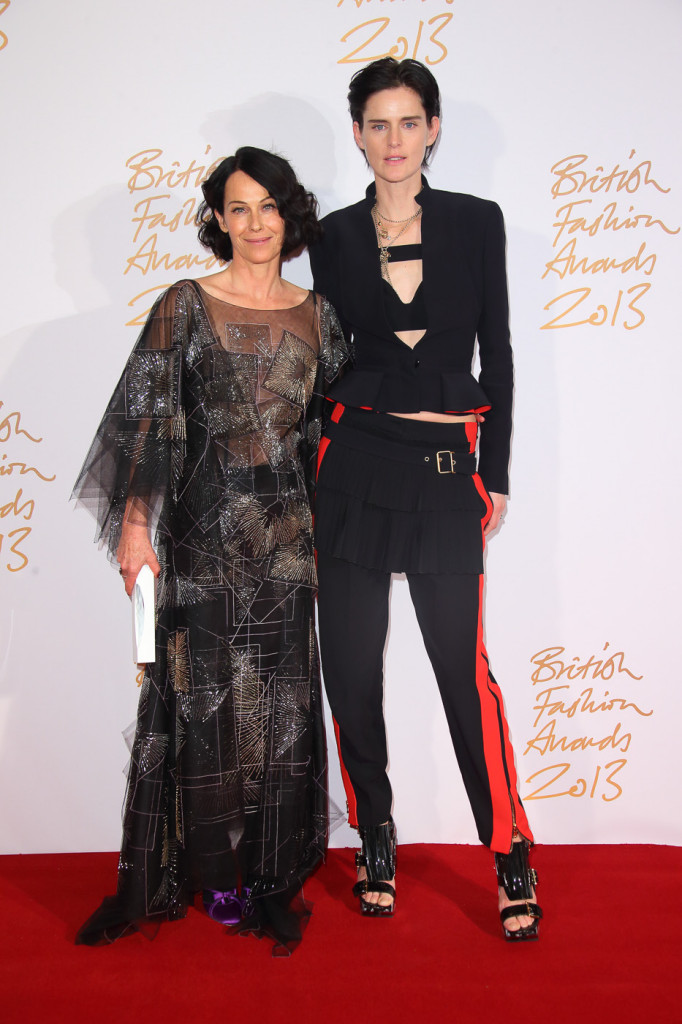 Lady Amanda Harlech (winner, Isabella Blow Award for Fashion Creator) & Stella Tennant