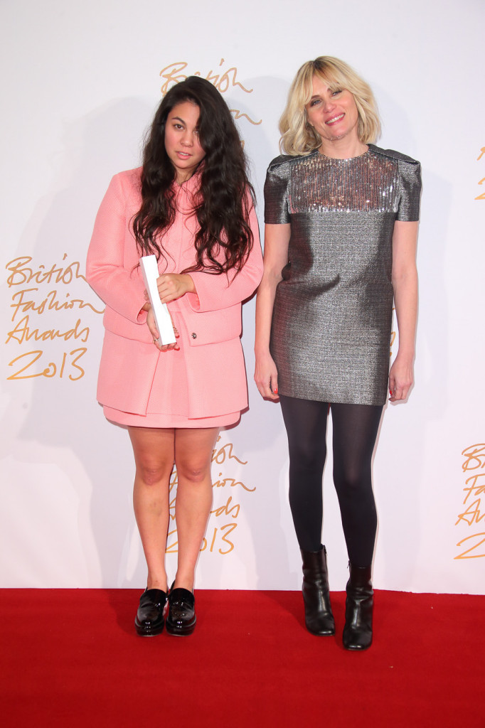 Simone Rocha (winner, Emerging Womenswear Designer) & Emmanuelle Siegner
