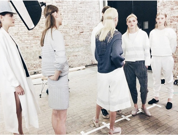 4. Stay tuned for Peruvian millinery and raw quilting at @tibi #backstage #SS15