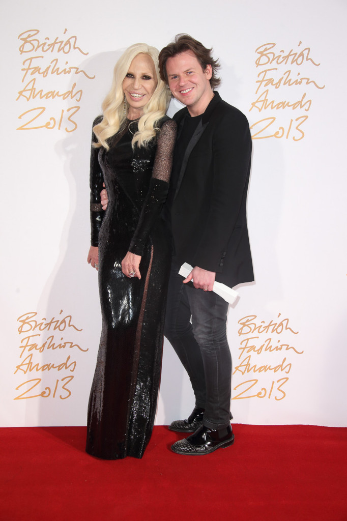 Donatella Versace & Christopher Kane (winner, Womenswear Designer of the Year)