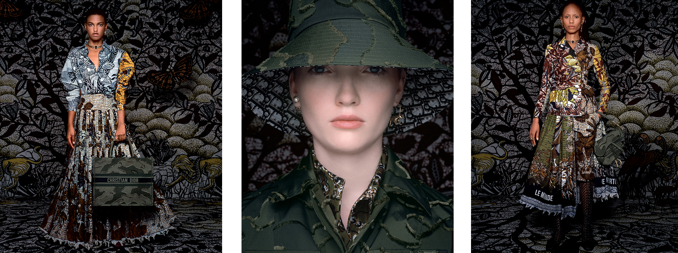 Christian Dior Camouflage Logo Bucket Hat