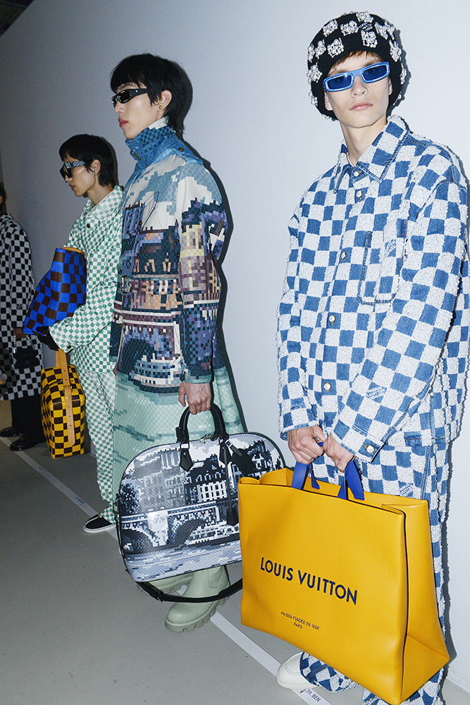 Inside the backstage of Louis Vuitton Men's collection by Virgil